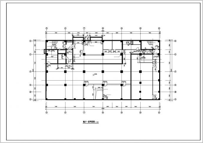 某宾馆建筑设计规划CAD图_图1