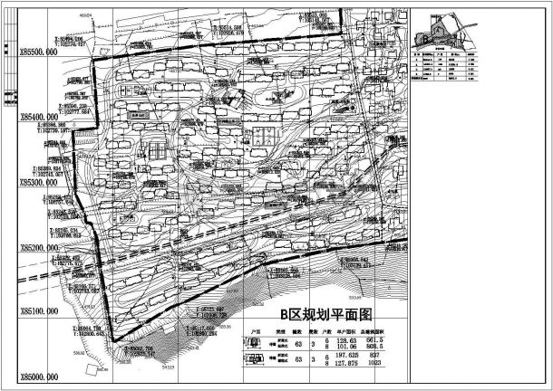 江苏某高速综合服务区控制性详细规划设计cad图纸-图一