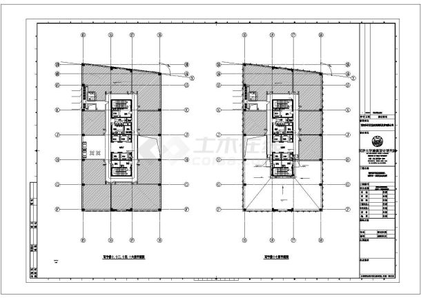 成都市某街道17层框架结构商住楼全套建筑设计CAD图纸（含机房层）-图二