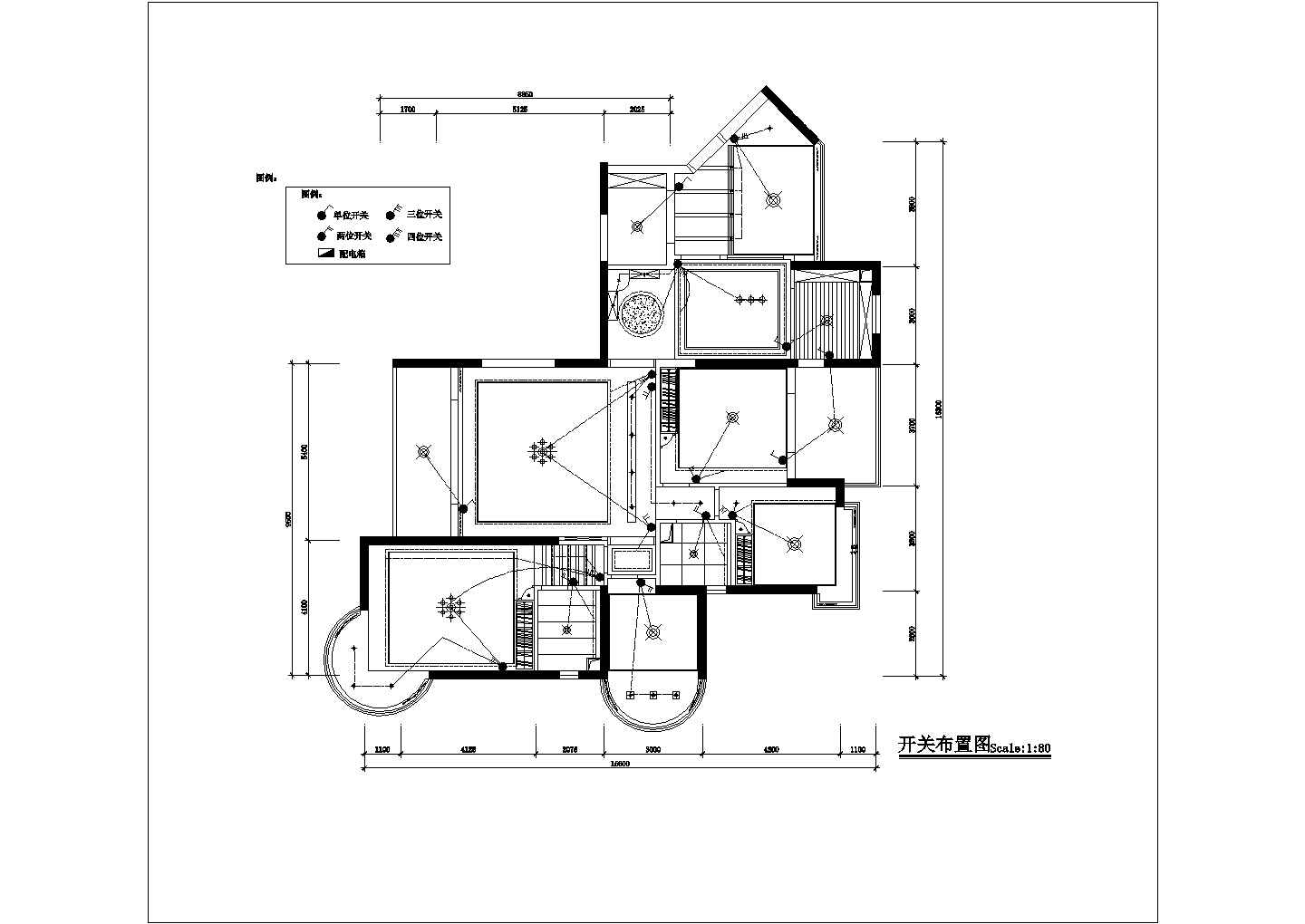 某地新型小区四房两厅高档住宅全体装修施工设计cad图纸