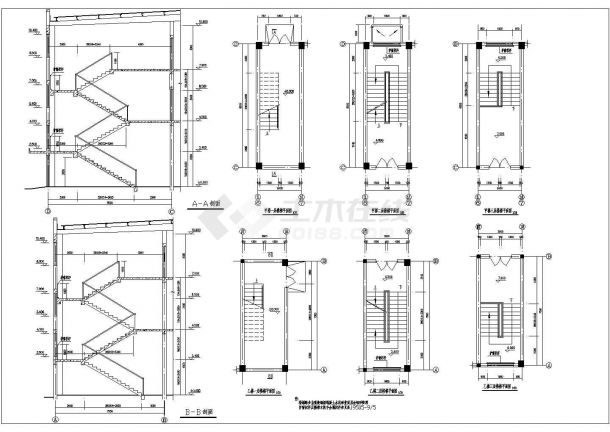 某3层加工生产线厂房建筑设计cad施工图-图一