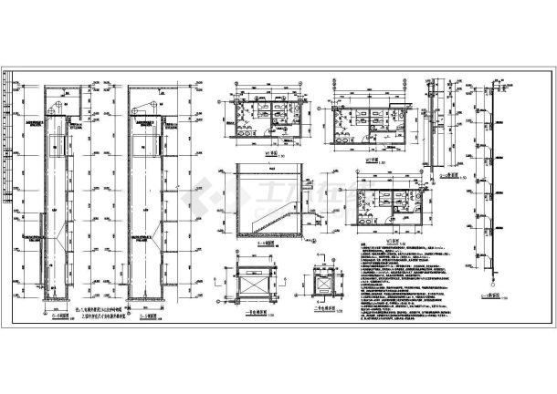 某五层电子厂车间建筑设计cad施工图-图二