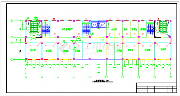 6812平米五层高职教学楼毕业设计（计算书、部分建筑、结构图）-图二
