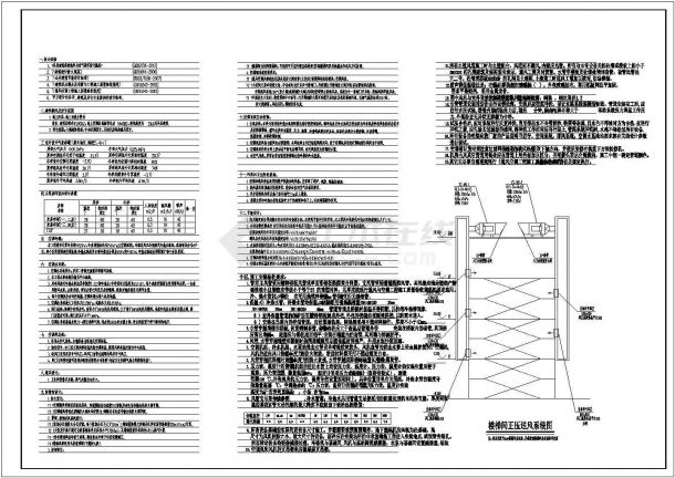 多层商业中心空调通风排烟系统设计施工CAD图纸（甲级院作品）-图二