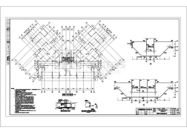 某广西防城港碧桂园CAD完整构造设计结构图-图一