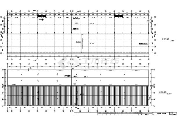 某金属制品公司砼钢厂房建筑设计cad施工图-图一