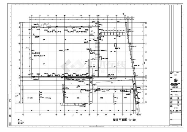 同济-上海交通银行数据处理中心建筑施工图-图二