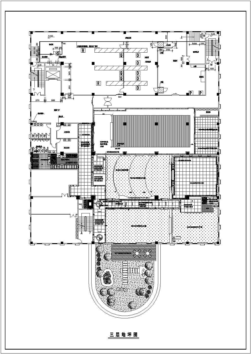 苏州某地化工园工厂办公室全套装修设计方案图