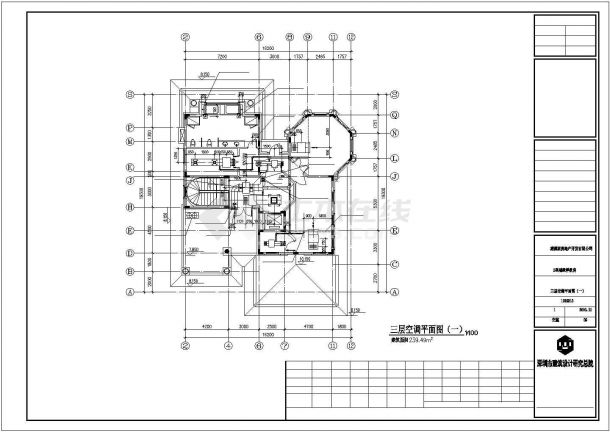 天津市某居避暑山庄3层混合结构单体别墅空调通风系统设计CAD图纸-图一