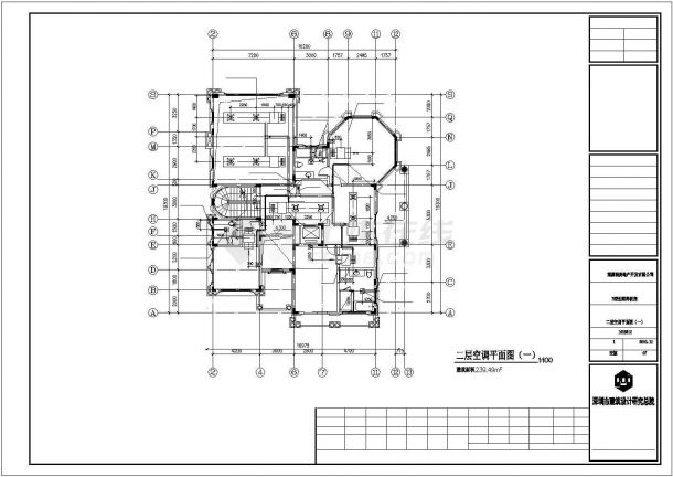 天津市某居避暑山庄3层混合结构单体别墅空调通风系统设计CAD图纸-图二