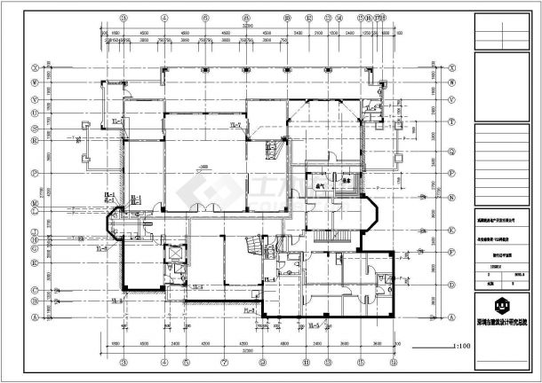 扬州市天和花园小区3层砖混结构单体别墅全套给排水设计CAD图纸-图二