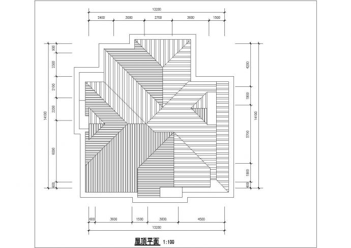 西安杨凌示范区某村镇315平米3层混合结构单体别墅平面设计CAD图纸_图1