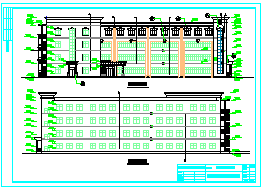 某4层中学教学楼cad设计（含计算书，建筑图、结构图）_图1