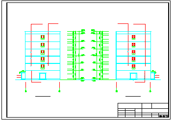 某六层教学楼cad设计(含计算书、建筑结构设计图)-图一
