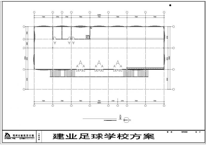 某河南建邺足球学校CAD节点剖面构造设计图_图1
