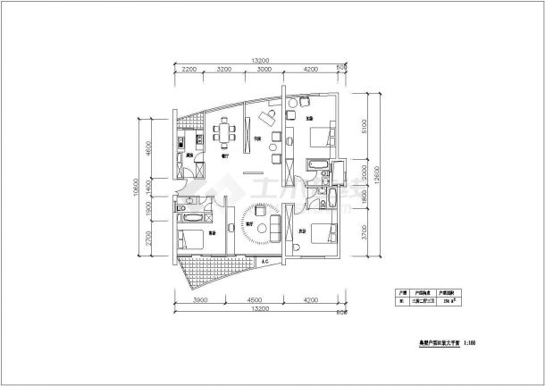 某多套户型住宅建筑设计图纸-图一