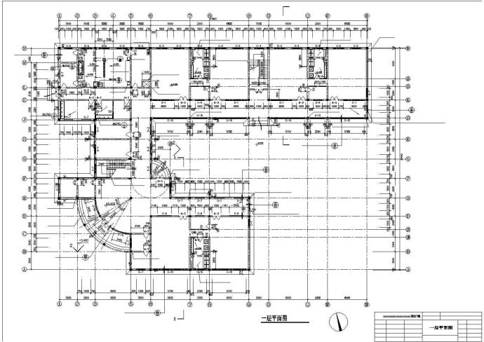 商丘市和苑路某3层框混结构社区幼儿园全套建筑设计CAD图纸_图1