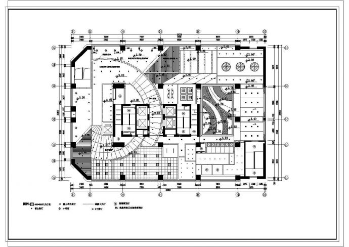 某地豪华公寓会所建筑设计图纸_图1