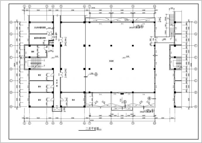 某地层1820.3平米经典餐厅建筑施工图【建筑平立剖 结构施工图】_图1