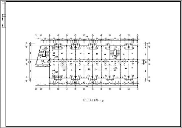 5层4029平米食堂宿舍全套建筑施工设计图纸【[1至2层为餐厅 3至5层为宿舍] 平立剖 节点大样 目录 说明】-图二