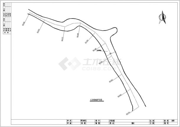 某中低产田河道疏浚工程设计cad全套施工图-图一