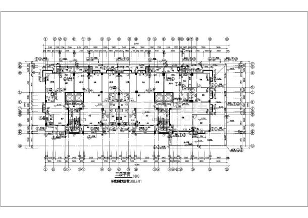 武汉某建筑安防布线基础CAD平面布置参考图-图二