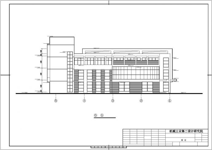 滁州市某社区幼儿园700平米4层框混结构教学办公楼建筑设计CAD图纸_图1