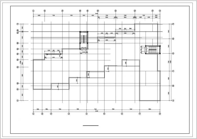 宁波市徐庆路某私立幼儿园3层框混结构教学平立面设计CAD图纸_图1