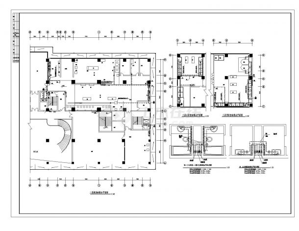 某国际商务大厦给排水CAD施工图纸-图一