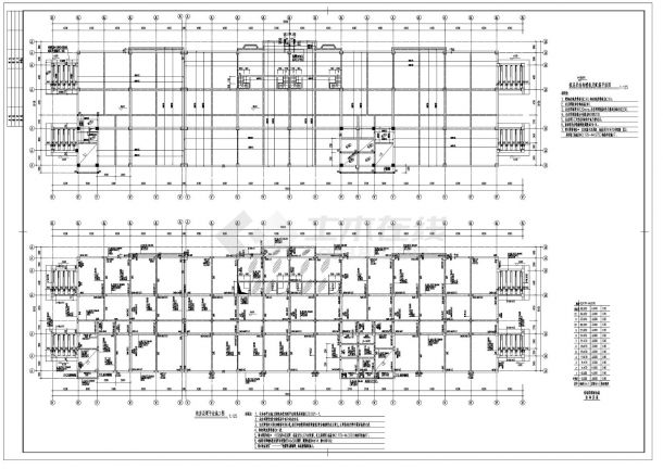 某框架结构高层住宅楼结构CAD设计详图-图二