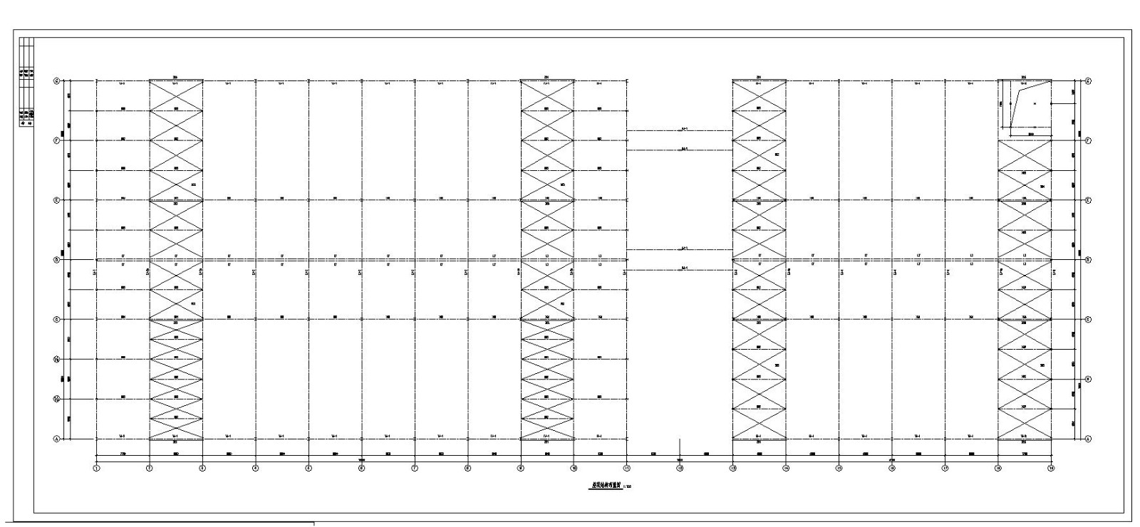 某新建厂房轻钢结构CAD设计详图