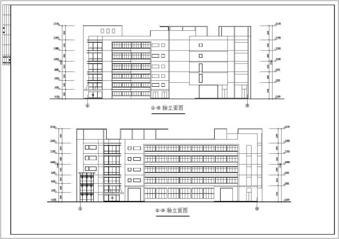某5层L型厂房车间建筑设计cad施工图_图1
