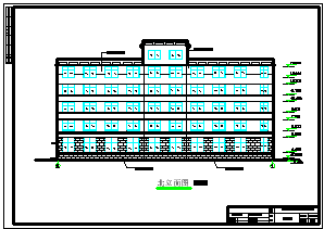 【5层】3200平米左右框架办公楼cad毕业设计（含建筑结构图、计算书、答辩技巧）_图1