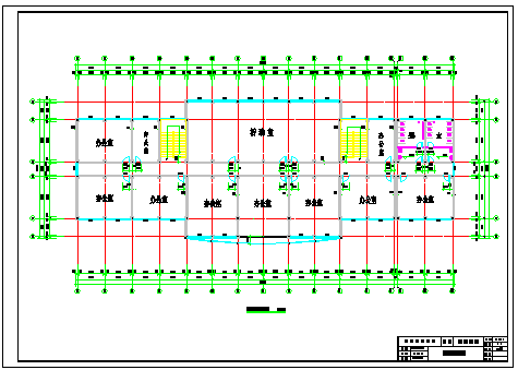 【5层】5000平米框架办公cad毕业设计（计算书、部分建筑、结构图）_图1