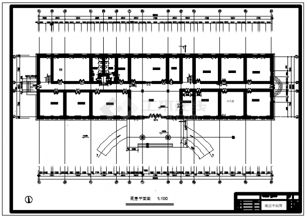 【5层】5443平米框架办公楼cad设计（计算书、建筑、结构图纸）-图二