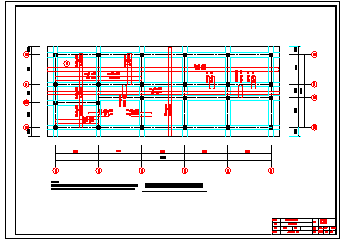 【6层】4000平米一字型框架办公楼cad毕业设计（设计建筑图、结构图、计算书）-图二