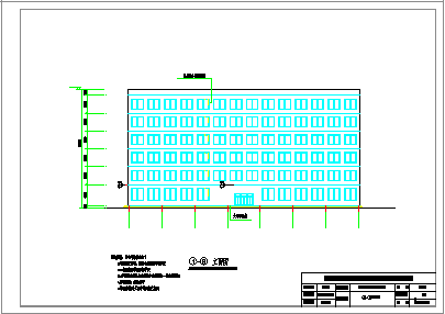 【6层】4656平米框架办公楼cad毕业设计（施工图、实习报告、论文、外文翻译）-图二