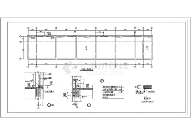辽宁某中学全套CAD设计详细节点施工图-图二