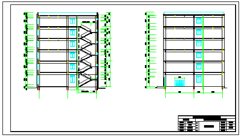 【6层】6048平米钢框架办公楼cad设计（计算书、建筑、结构图）-图一