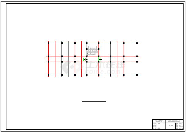 【7层】层框架办公楼全套cad设计（含计算书，建筑、结构图，PKPM模型）-图一