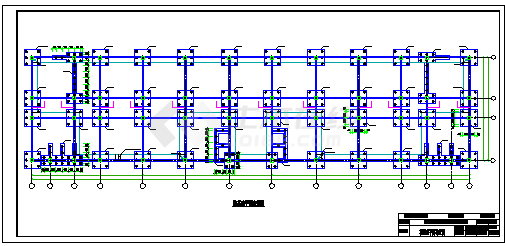 【9层】18889.62平米框剪综合楼cad毕业设计（结构计算书、施组、清单、结构图纸）-图一