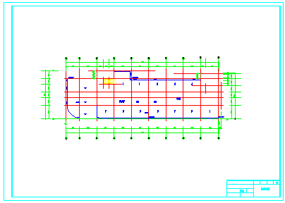 【8层】9405.47平米一字型框架办公楼cad施工组织设计（含建筑图、结构图、计算书）-图二