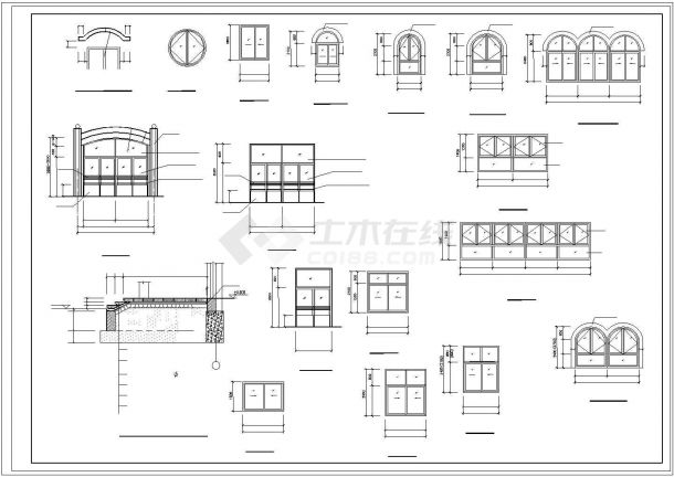 大连市求知路某私立幼儿园3层框混结构教学楼全套建筑设计CAD图纸-图一