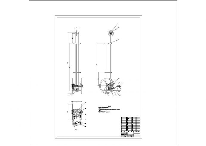 某工厂板车结构设计图_图1