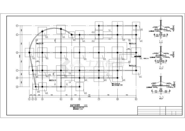 某小区别墅三层建筑施工参考CAD详图-图一