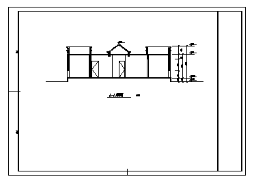 公厕设计_某单层砖混结构土建公厕建筑设计cad图纸-图二