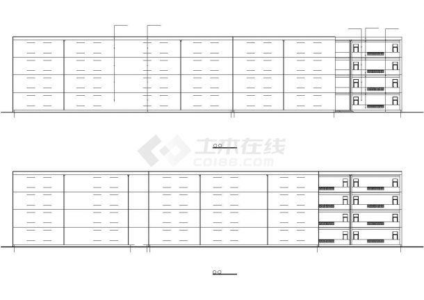 某县高中教学楼CAD大样节点构造设计施工图-图二