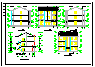 农村别墅建筑施工设计CAD图