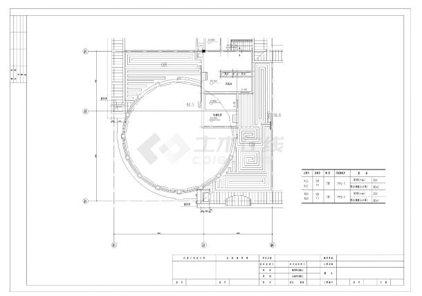 某国际商城地热采暖工程施工cad图纸-图一