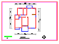 某住宅完整装修设计cad平面施工图纸_图1